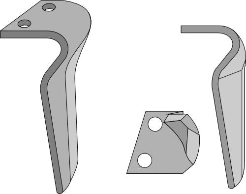 Tænder til rotorharver 260 mm, venstre