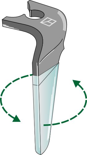Tænder til rotorharver (DURAFACE) 305 mm, venstre