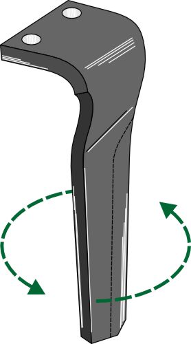 Tand för rotorharvar 340 mm, vänster