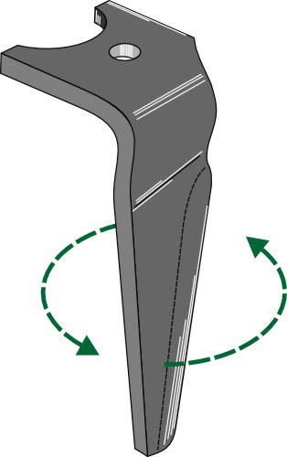 Tand till rotorharv, vänster
