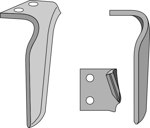 Tænder til rotorharver, venstre