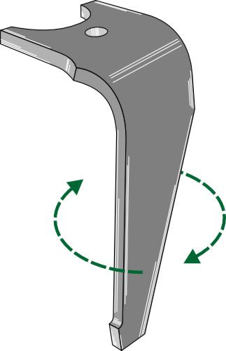 Tand till rotorharv, höger
