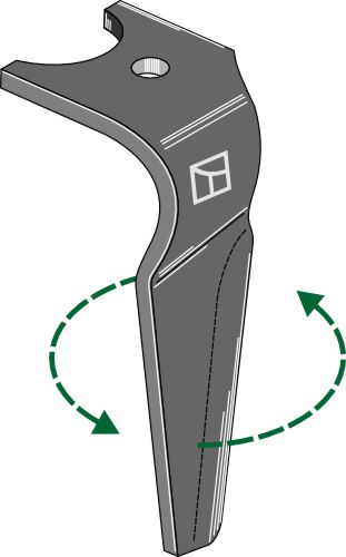 Tand till rotorharv, vänster