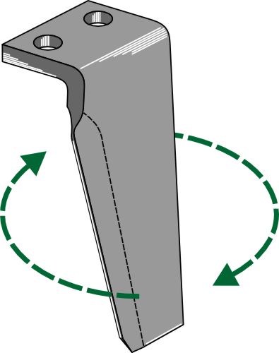 Tænder til rotorharver 185 mm, højre