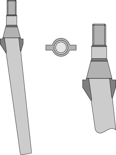 Pyörivän äesän piikki