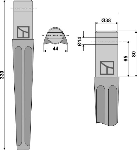 Tænder til rotorharver 330 mm