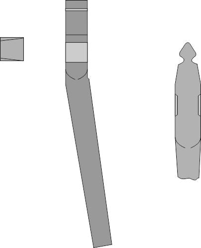 Tänder för rotorkultivatorer 345 mm