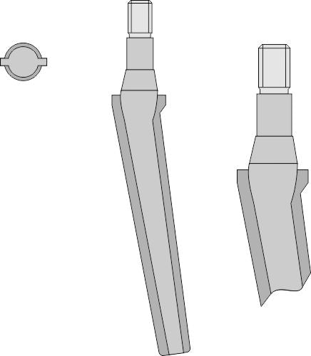 Tine for rotary harrows
