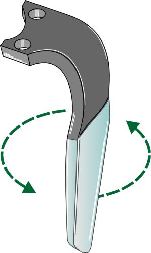 Tind for rotorharver (DURAFACE), venstre