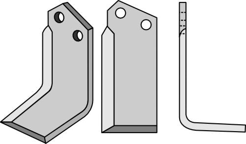 Klinge 185 x 80 mm, højre