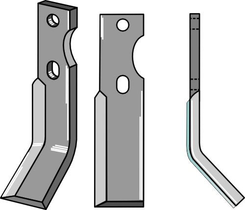 Rotationspinne DURAFACE 305x50 mm, höger