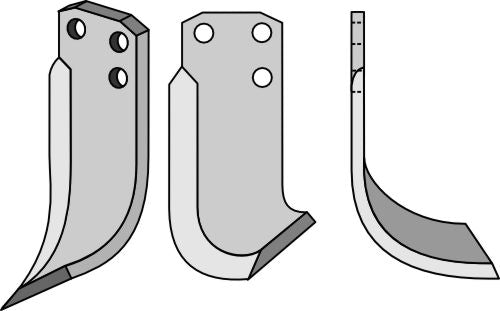 Blad 210 x 90 mm, höger