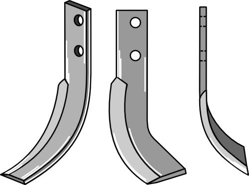 Blad 205 x 40 mm, höger