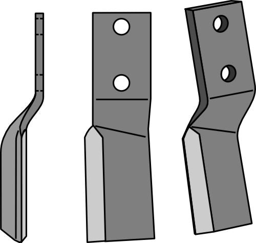 Rotationspinne 225x70 mm, vänster