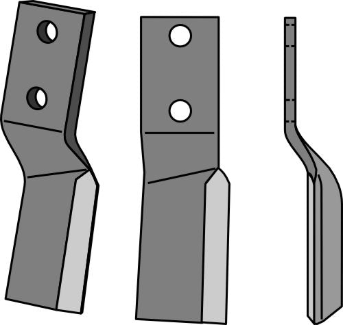 Rotationspinne 225x70 mm, höger