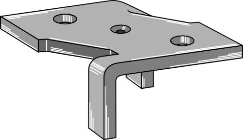 Klemme til 4 1/2-lags kultivator-tænder