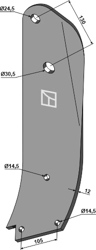 Dybpløjsestang - venstre model