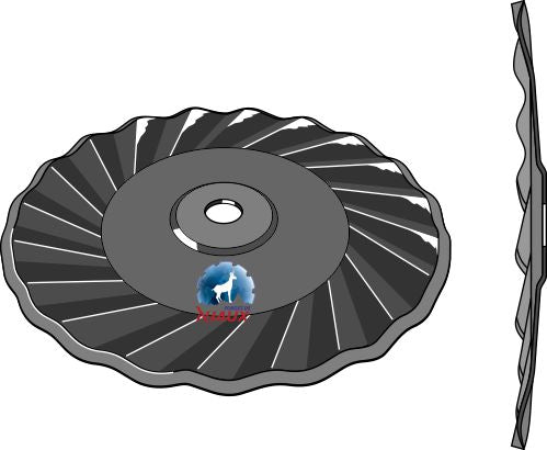 Bølget skive Ø520x6,5 - højre