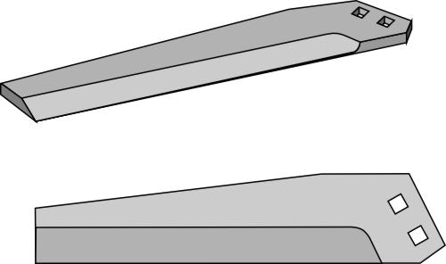 Øverste klinge, venstre