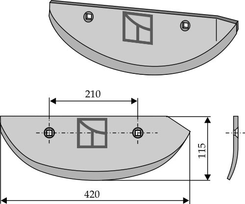 Roeløfterplov, venstre model