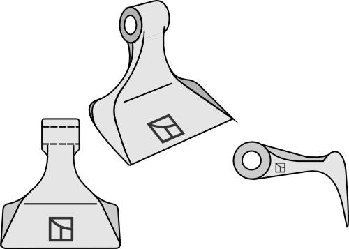 Beskæringshammer 120x38 mm