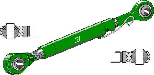 Top-links med hærdet tie-rod M36x4