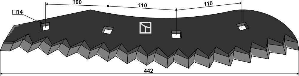 Køkkenmaskineknive - med hård metaloverflade