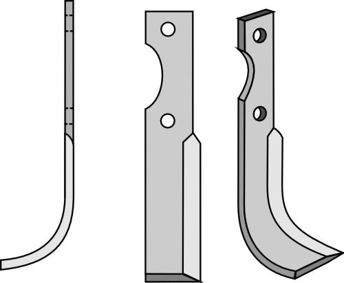 Klinge 210 x 40 mm, venstre