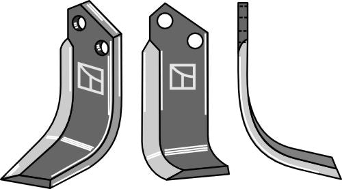 Klinge 190 x 80 mm, højre