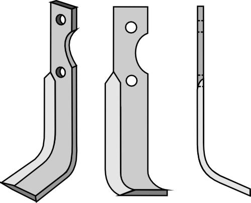 Klinge 173 x 30 mm, højre