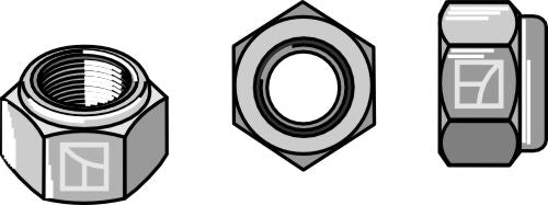 Selvlåsende møtrik M12x1,5