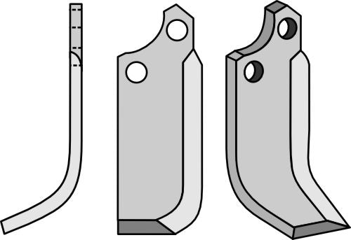 Klinge 174 x 60 mm, venstre