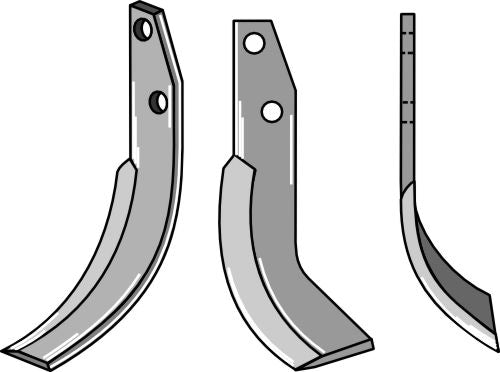 Klinge 176 x 40 mm, højre