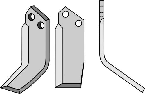 Klinge 185 x 60 mm, højre