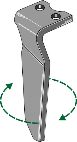 Tænder til rotorharver 280 mm, højre