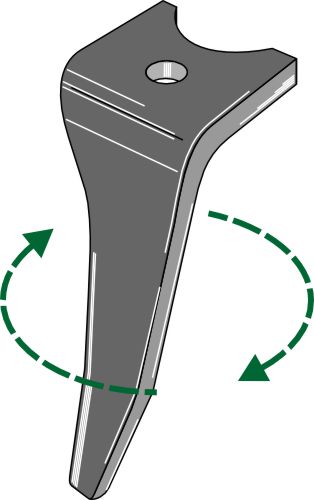 Tænder til rotorharver 330 mm, højre