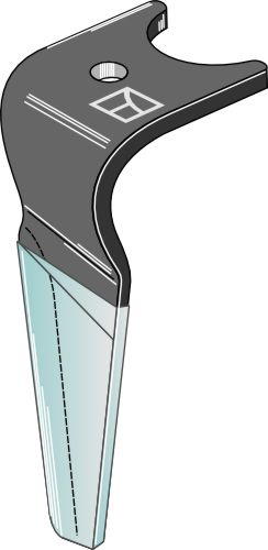 Tand til rotorharver (DURAFACE) 335 mm, højre