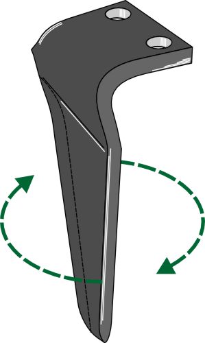 Tænder til rotorharver 290 mm, højre