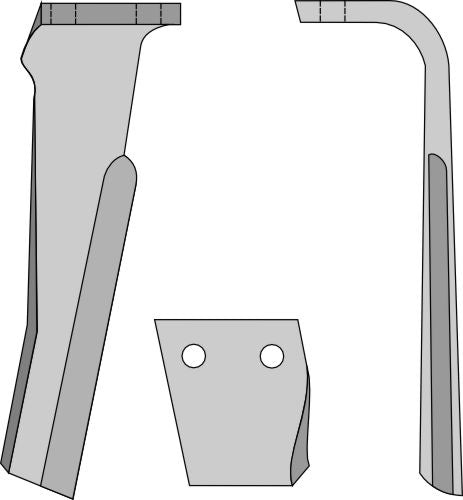 Tænder til rotorharver, højre