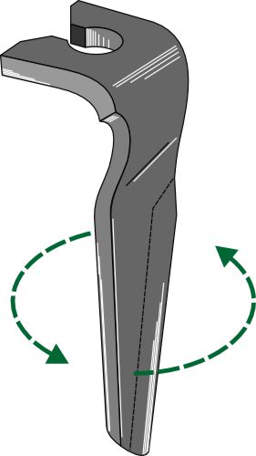 Tænder til rotorharver, venstre