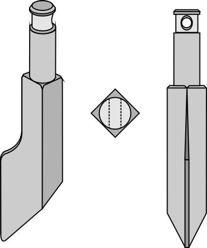 Roterende tand 190 mm