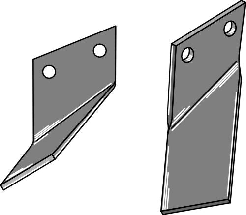 Roterende tand 180x70 mm, venstre