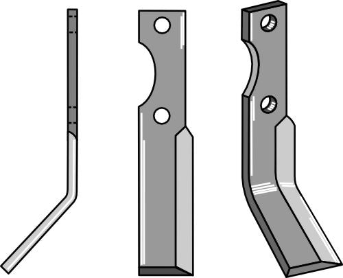Roterende tand 220 x 35 mm, venstre