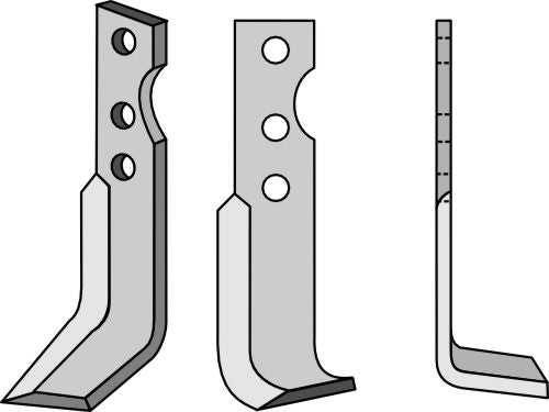 Klinge 178 x 30 mm, højre