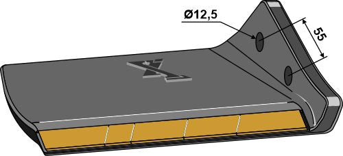 Vaihtosiipi - Kova metalli - oikea