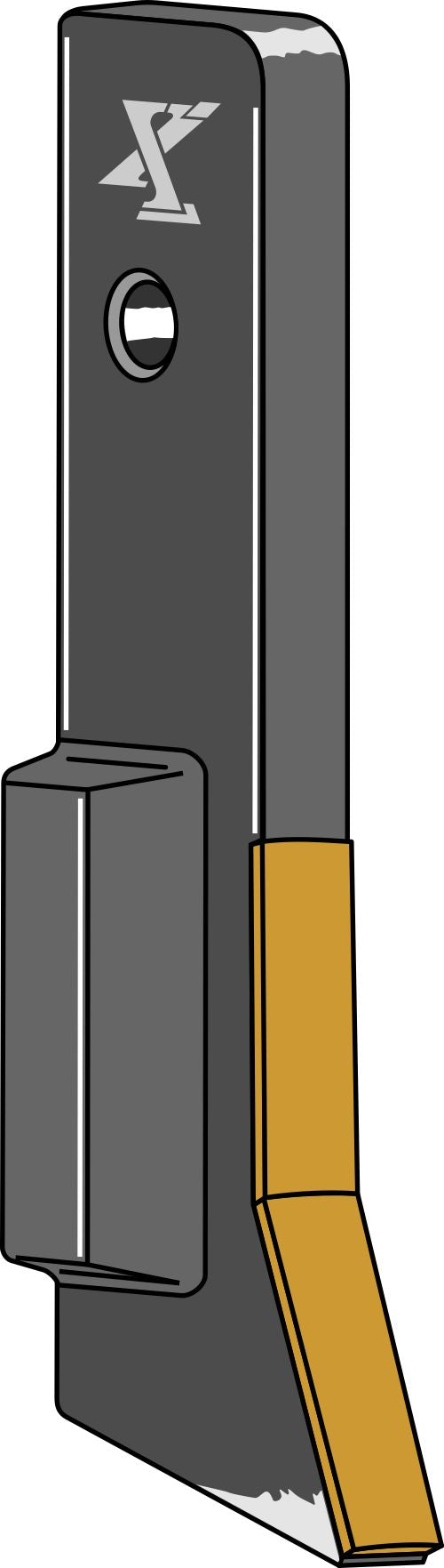 Kyntöauran avaaja 15° - Kova metalli