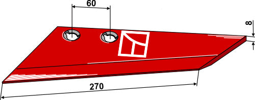 Varaosa siipi - vasen malli