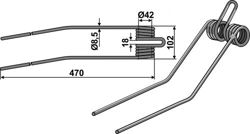 Heinäkarhotinpiikki Ø8,5
