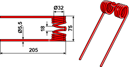 Poimintapiikki Ø5,5
