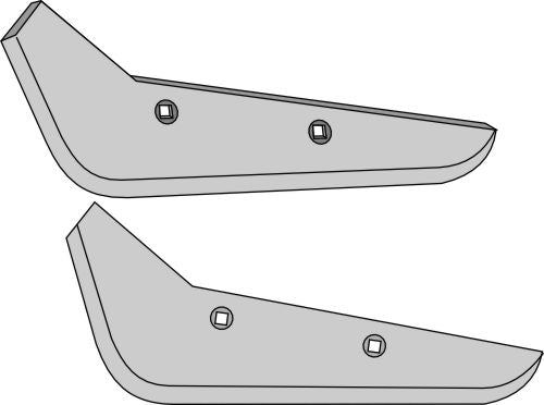 Juurikasnostimen terä, vasen malli